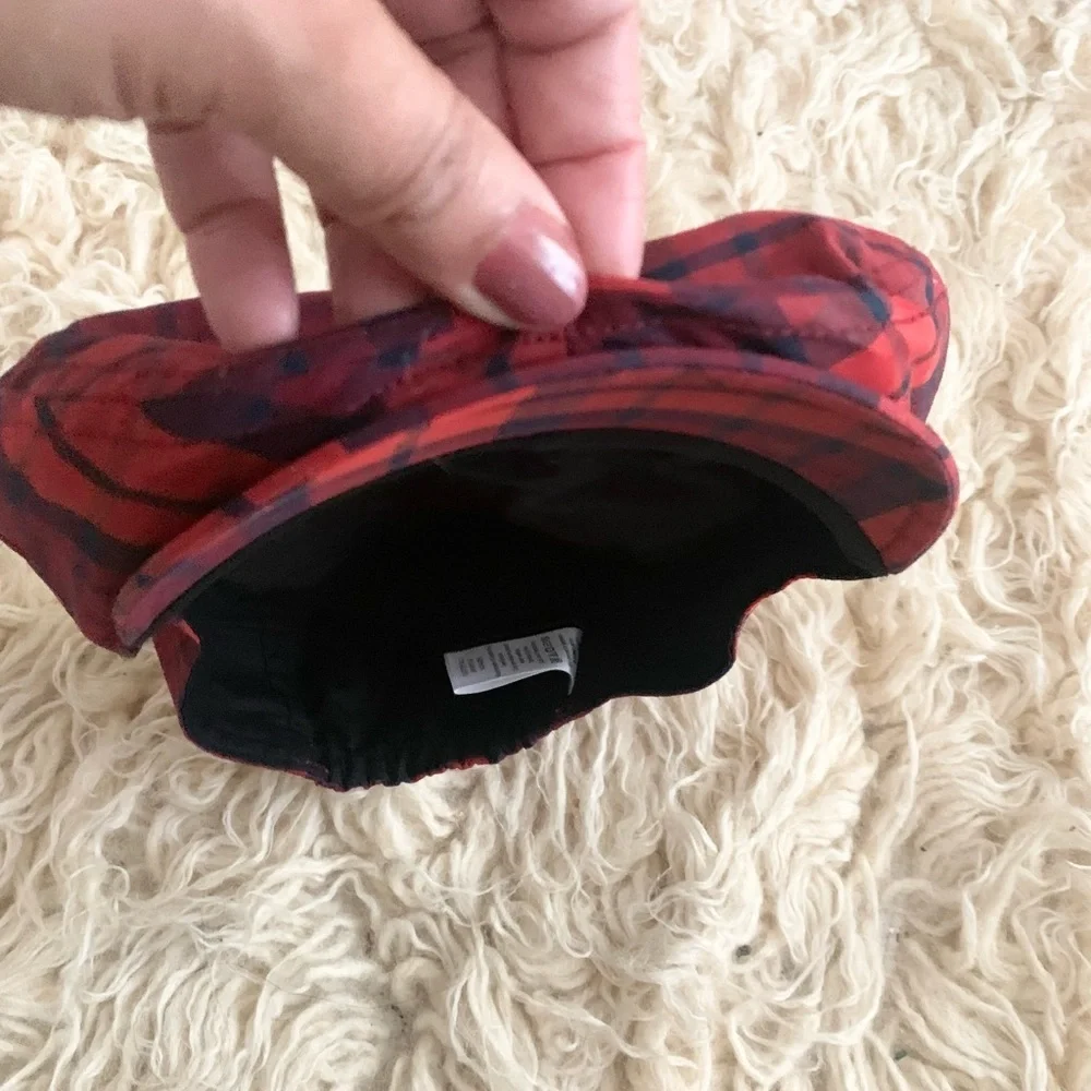 Gymboree | Plaid Red Black Cabby Hat Holiday